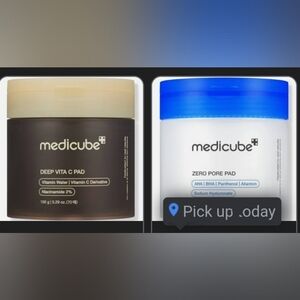 Medicube DEEP VITA C CAPSULE CREAM and ZERO PORE PADS--Bundled Brand New
